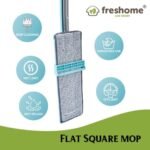 Flat Squeeze Mop | 360 Degree Microfiber Mop for Wet & Dry Cleaning, No Bucket Needed - Image 3