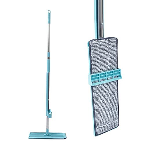 Flat Squeeze Mop | 360 Degree Microfiber Mop for Wet & Dry Cleaning, No Bucket Needed