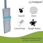 Flat Squeeze Mop | 360 Degree Microfiber Mop for Wet & Dry Cleaning, No Bucket Needed - Image 2