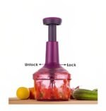 Apex Push Chopper 750 ml | 2-in-1 Vegetable & Fruit Chopper with Beating Blade - Image 7