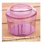 Apex Push Chopper 750 ml | 2-in-1 Vegetable & Fruit Chopper with Beating Blade - Image 3
