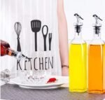 BlueFly Oil Bottle Square 500ml | Glass Oil Dispenser for Kitchen, Clear Spice Jar - Image 3