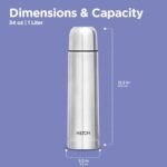 1L Milton Thermosteel Bottle - Vacuum Insulated, Leak-Proof Flip Lid - Image 3