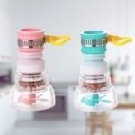 Plastic Sink Shower Faucet Extender | 360 Degree Flexible Water Tap with Double Filter