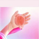 2 in 1 Hair Brush | Soft Silicone Scalp Massager & Body Scrubber for Gentle Exfoliation - Image 2