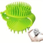 2 in 1 Hair Brush | Soft Silicone Scalp Massager & Body Scrubber for Gentle Exfoliation