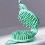 2 in 1 Hair Brush | Soft Silicone Scalp Massager & Body Scrubber for Gentle Exfoliation - Image 6