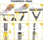 Magic Mop Squeezer | PVA Sponge Mop with Extendable Handle & Compact Bucket for Easy Cleaning - Image 9
