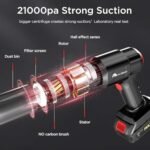 Handheld Cordless Power Vacuum Cleaner | 120W, 21000PA Suction, Long Battery Life - Image 9