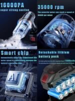 Handheld Cordless Power Vacuum Cleaner | 120W, 21000PA Suction, Long Battery Life - Image 7