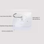 Transparent PVC Wall Hooks, Heavy Duty Adhesive Hooks - Image 5