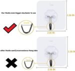 Transparent PVC Wall Hooks, Heavy Duty Adhesive Hooks - Image 4