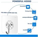 Transparent PVC Wall Hooks, Heavy Duty Adhesive Hooks - Image 9
