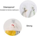 Transparent PVC Wall Hooks, Heavy Duty Adhesive Hooks - Image 8