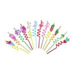 Reusable Straw Set for Kids, Party Supplies, Family Table Decorations | Set of 4 - Image 9