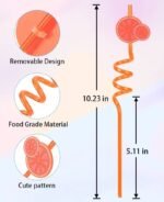 Reusable Straw Set for Kids, Party Supplies, Family Table Decorations | Set of 4 - Image 7