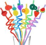 Reusable Straw Set for Kids, Party Supplies, Family Table Decorations | Set of 4 - Image 5