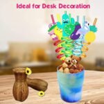 Reusable Straw Set for Kids, Party Supplies, Family Table Decorations | Set of 4 - Image 3