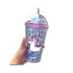 Astronaut LED Sipper - 600ml Light-Up Tumbler with Straw, Kids Gift