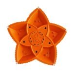 Panchmukhi Water Sensor Diya - No-Oil LED Candles, Battery-Operated for Diwali & Festivals