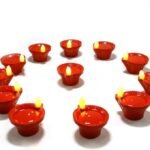 Water Sensor Diya - Flameless LED Candles for Diwali, Festivals, Home Decor