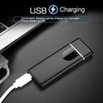 USB Rechargeable Touch Lighter - Windproof, Double Ignition, Fingerprint Sensor - Image 2