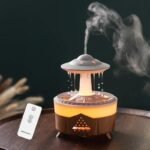 CloudRain Humidifier & Aroma Diffuser - Remote Control, Essential Oil Compatible