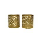 Golden Jhoomer Set of 6 - Elegant Round T-Light Candle Holders
