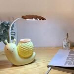 Cute Snail LED Table Lamp with Pen Holder | USB Rechargeable Night Lamp - Image 5