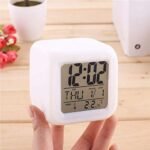 Smart Digital Alarm Clock with 7 Color LED, Snooze, for Bedroom & Heavy Sleepers - Image 7