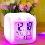 Smart Digital Alarm Clock with 7 Color LED, Snooze, for Bedroom & Heavy Sleepers - Image 6