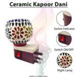 Electric Color Changing Kapoor Dani, Multicolor Aroma Diffuser with Night Lamp for Home - Image 2