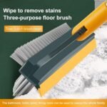3-in-1 Bathroom Cleaning Wiper Brush, Long Handle 180 Degree Rotate Toilet & Tile Cleaner - Image 11