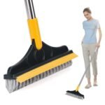 3-in-1 Bathroom Cleaning Wiper Brush, Long Handle 180 Degree Rotate Toilet & Tile Cleaner - Image 7
