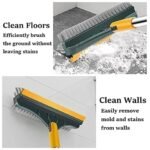 3-in-1 Bathroom Cleaning Wiper Brush, Long Handle 180 Degree Rotate Toilet & Tile Cleaner - Image 4