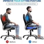 Ergonomic honeycomb gel seat cushion for pain relief and cooling