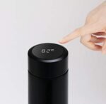 Black Vacuum Insulated Water Bottle with LED Display