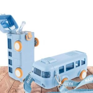 Fun 500ml kids’ water bottle in the shape of a car, perfect for school and play