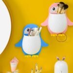 Penguin Wall-Mounted Organizer for Bathroom and Kitchen