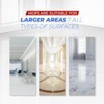 Durable Round Mop with Absorbent Cotton Head | Plastic Handle | Heat Resistant & Replaceable - Image 3