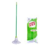 Durable Round Mop with Absorbent Cotton Head | Plastic Handle | Heat Resistant & Replaceable - Image 4