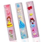 Glittering Scale Ruler Set - Cute Kawaii Glitter Scale for School Stationery | Single Piece with Random colour
