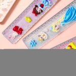Glittering Scale Ruler Set - Cute Kawaii Glitter Scale for School Stationery | Single Piece with Random colour - Image 3