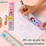 Glittering Scale Ruler Set - Cute Kawaii Glitter Scale for School Stationery | Single Piece with Random colour - Image 5