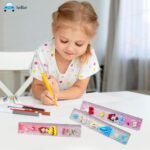 Glittering Scale Ruler Set - Cute Kawaii Glitter Scale for School Stationery | Single Piece with Random colour - Image 6