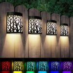 Color Changing Solar Lights - Outdoor Wall & Fence Lighting for Patio, Yard, Deck - Image 2