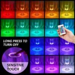 Crystal Lamp, 16 Color RGB Touch Rechargeable Diamond Table Lamp for Bedroom - Image 6