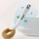 Coconut Palm Brush with Handle & Hanging Rope, Multipurpose Cleaning Brush for Kitchen - Image 7