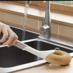 Coconut Palm Brush with Handle & Hanging Rope, Multipurpose Cleaning Brush for Kitchen - Image 3