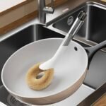 Coconut Palm Brush with Handle & Hanging Rope, Multipurpose Cleaning Brush for Kitchen - Image 6